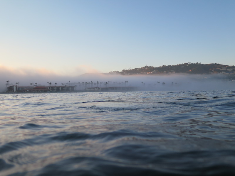 Mount Soledad in La Jolla, California, as seen from the Pacific Ocean