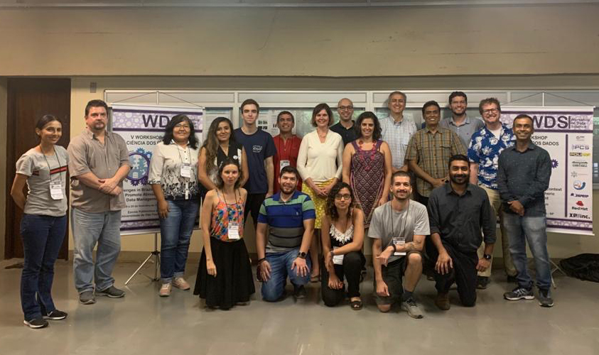 Group photo during data science workshop in Brazil in February 2020